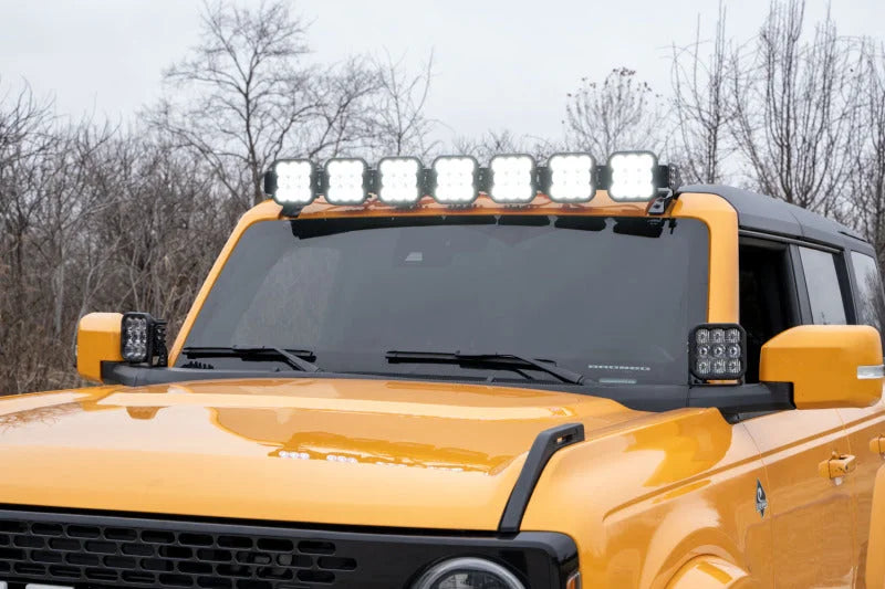 Diode Dynamics SS5 Sport CrossLink Windshield - Yellow Combo Lightbar Kit fits 2021-2025 Ford Bronco - Side View