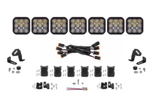 Load image into Gallery viewer, Diode Dynamics SS5 Sport Universal CrossLink 7-Pod Lightbar - White Driving - Main Product View