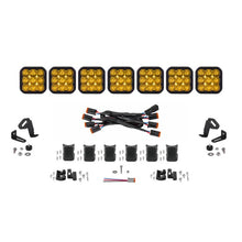 Load image into Gallery viewer, Diode Dynamics SS5 Sport Universal CrossLink 7-Pod Lightbar - Yellow Driving - Main Product View