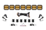 Diode Dynamics SS5 Sport Universal CrossLink 7-Pod Lightbar - Yellow Combo