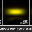 Load image into Gallery viewer, Diode Dynamics SS6 Max Yellow Combo Flush ABL (single) 3000K - Side View