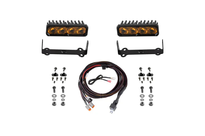 Diode Dynamics SS6 Pro LED Kit Yellow Driving 3000K fits 2014-2024 Toyota 4RUNNER - Main Product View