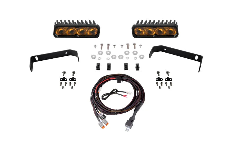 Diode Dynamics SS6 Pro LED Kit Yellow Driving 3000K fits 2019-2021 Ford Ranger / 2019-2021 Ford Ranger Lariat - Main Produ...