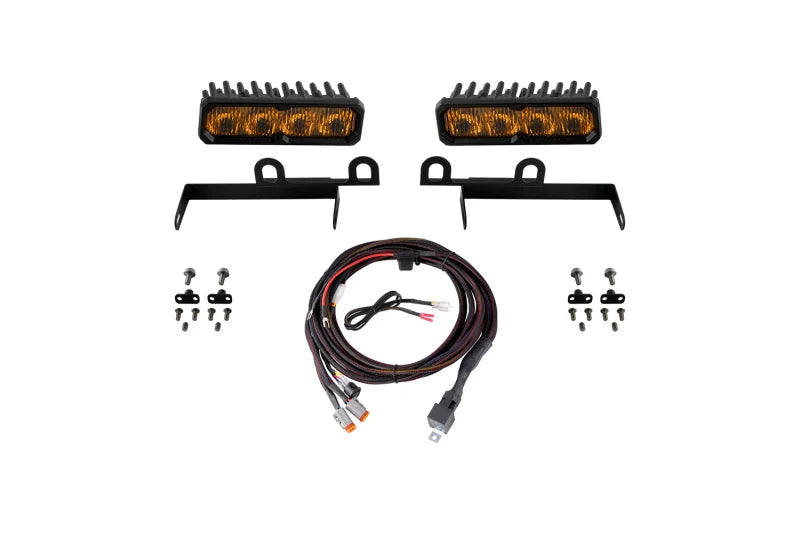 Diode Dynamics SS6 Pro LED Kit Yellow Fog 3000K fits 2013-2018 Ram 1500 - Main Product View