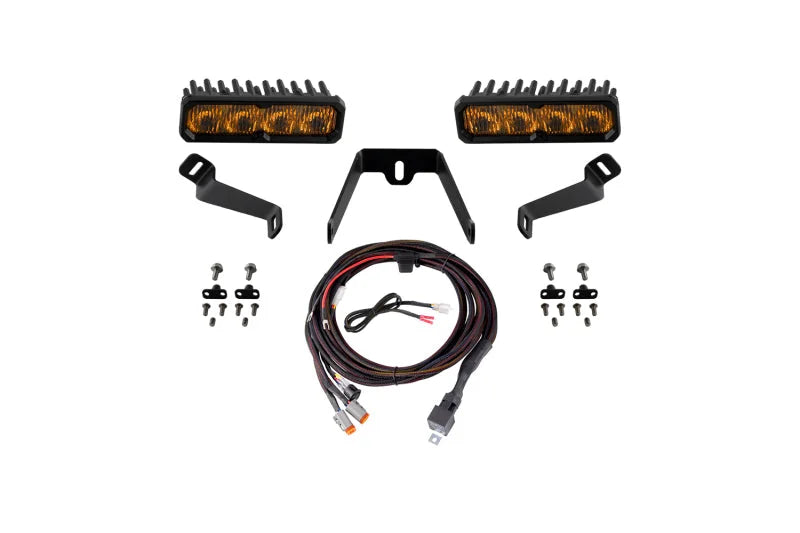Diode Dynamics SS6 Pro LED Kit Yellow Fog 3000K fits 2015-2017 Subaru WRX - Main Product View