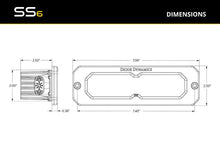 Load image into Gallery viewer, Diode Dynamics SS6 Sport White Flood Flush RBL (single) 6000K - Additional View 6