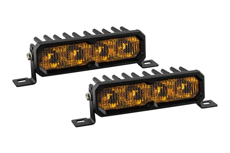 Diode Dynamics SS6 Sport Yellow Combo Standard ABL (pair) 3000K - Main Product View