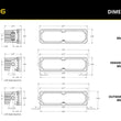 Load image into Gallery viewer, Diode Dynamics SS6 Sport Yellow Spot Standard ABL (pair) 3000K - Back View