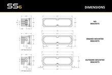 Load image into Gallery viewer, Diode Dynamics SS6 Sport Yellow Spot Standard ABL (single) 3000K - Back View
