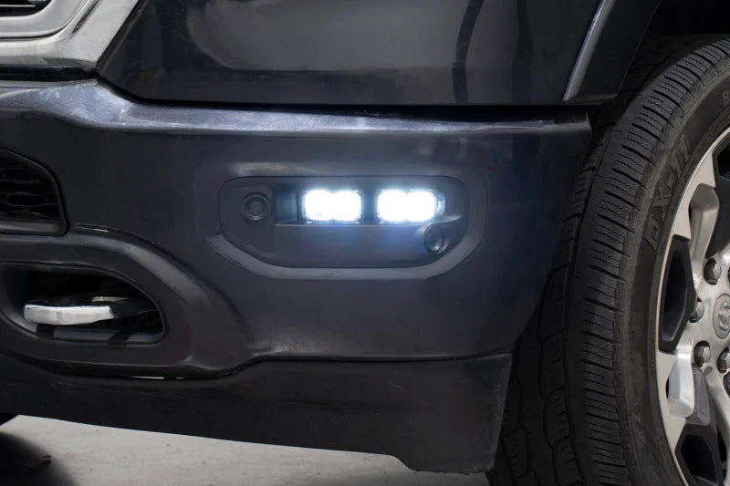 Diode Dynamics SSC2 LED Fog Pocket Kit for 2019-Present Ram - White Sport - Installation View