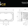 Load image into Gallery viewer, Diode Dynamics Stage Series 1 In Roll Bar Chase Light Kit SSC2 Sport - Yellow (Pair) - Back View