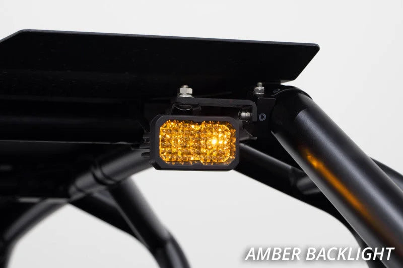 Diode Dynamics Stage Series 1 In Roll Bar Chase Light Kit SSC2 Sport - Yellow (Pair) - Additional View 5