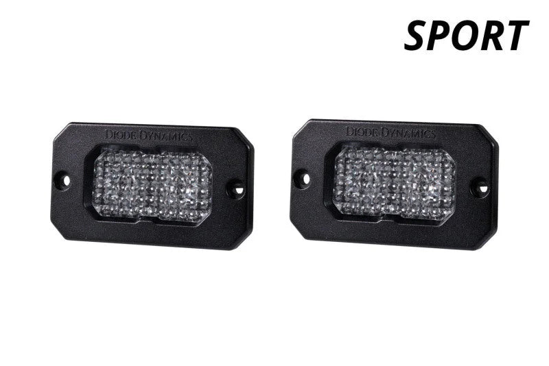 Diode Dynamics Stage Series 2 In LED Pod Sport - White Flood Flush RBL (Pair) - Additional View 8