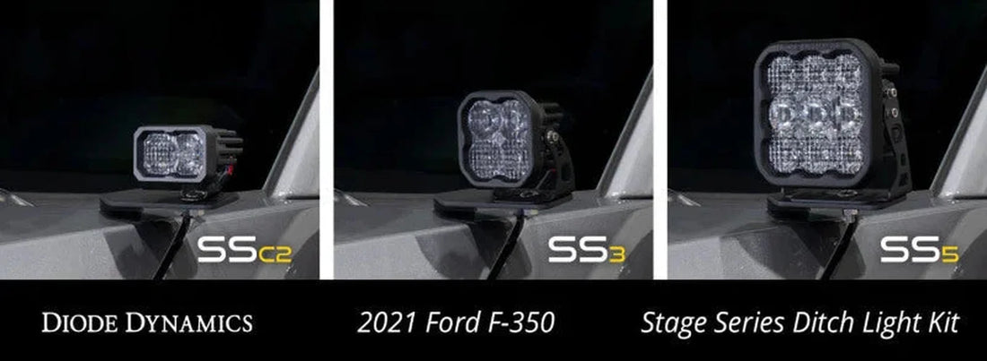 Diode Dynamics 17-22 Ford Super Duty Stage Series Backlit Ditch Light Kit - Additional View 5