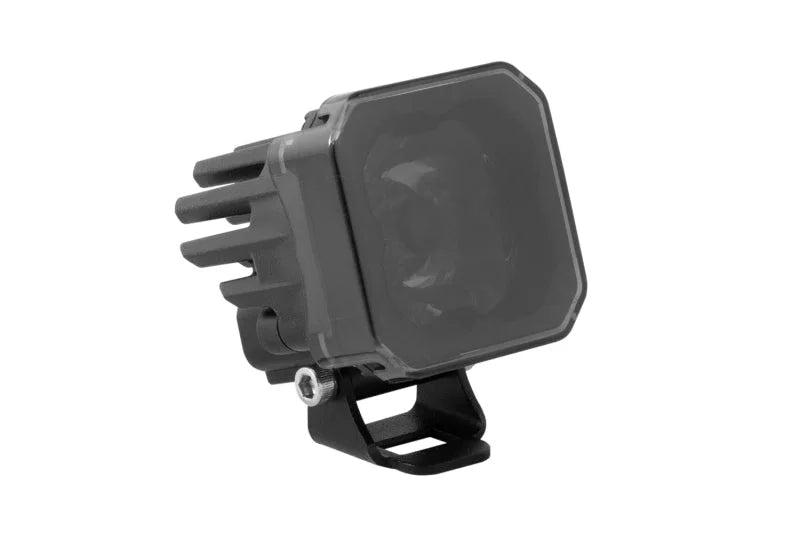Diode Dynamics Stage Series C1 LED Pod Cover Smoked Each - Side View