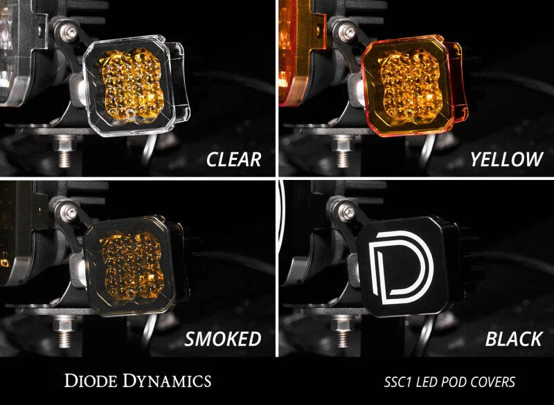 Diode Dynamics Stage Series C1 LED Pod Cover Smoked Each - Installation View