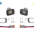 Load image into Gallery viewer, Diode Dynamics Stage Series C1 LED Pod Pro - White Flood Flush RBL (Pair) - Back View