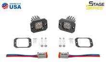 Load image into Gallery viewer, Diode Dynamics Stage Series C1 LED Pod Pro - White Flood Flush RBL (Pair) - Back View