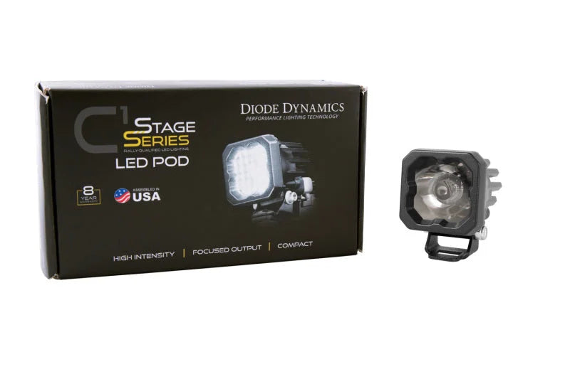 Diode Dynamics Stage Series C1 LED Pod Pro - White Flood Standard RBL Each - Additional View 8