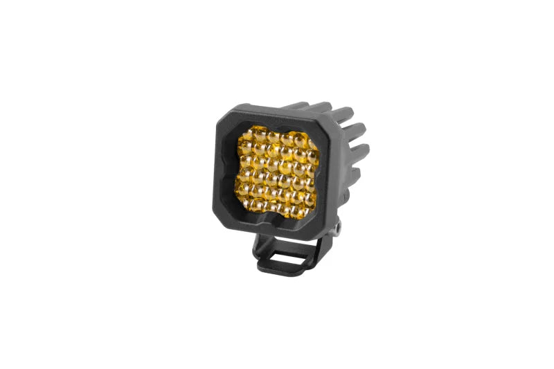Diode Dynamics Stage Series C1 LED Pod Pro - Yellow Flood Standard ABL Each - Main Product View