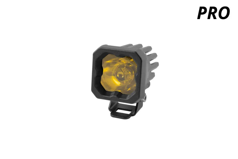Diode Dynamics Stage Series C1 LED Pod Pro - Yellow Spot Standard ABL Each - Additional View 5