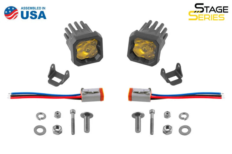 Diode Dynamics Stage Series C1 LED Pod Pro - Yellow Wide Standard ABL (Pair) - Additional View 7