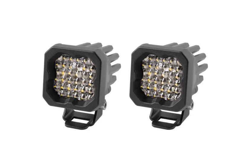 Diode Dynamics Stage Series C1 LED Pod Sport - White Flood Standard RBL (Pair) - Main Product View