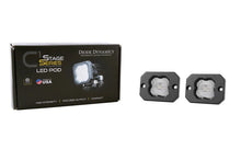 Load image into Gallery viewer, Diode Dynamics Stage Series C1 LED Pod - White SAE Fog Flush ABL (Pair) - Back View