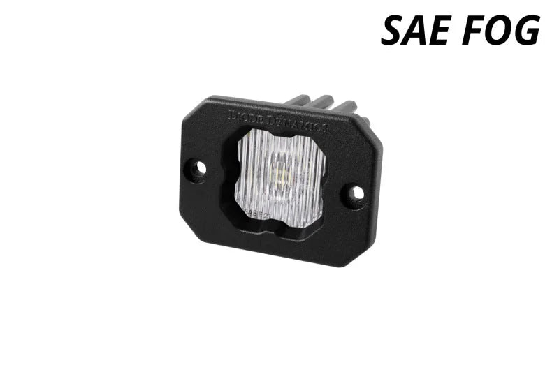 Diode Dynamics Stage Series C1 LED Pod - White SAE Fog Flush ABL Each - Additional View 6