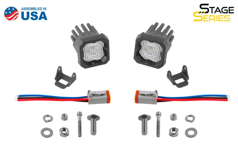 Diode Dynamics Stage Series C1 LED Pod - White SAE Fog Standard ABL (Pair) - Installation View