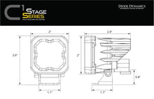 Load image into Gallery viewer, Diode Dynamics Stage Series C1 LED Pod - White SAE Fog Standard ABL (Pair) - Additional View 6