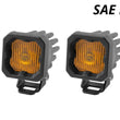 Load image into Gallery viewer, Diode Dynamics Stage Series C1 LED Pod - Yellow SAE Fog Standard ABL (Pair) - Side View