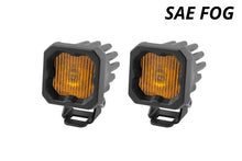 Load image into Gallery viewer, Diode Dynamics Stage Series C1 LED Pod - Yellow SAE Fog Standard ABL (Pair) - Side View