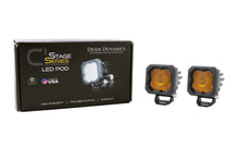 Load image into Gallery viewer, Diode Dynamics Stage Series C1 LED Pod - Yellow SAE Fog Standard ABL (Pair) - Additional View 6