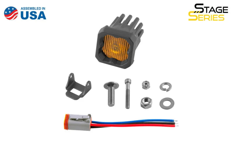 Diode Dynamics Stage Series C1 LED Pod - Yellow SAE Fog Standard ABL Each - Additional View 5