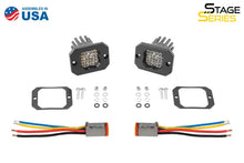 Load image into Gallery viewer, Diode Dynamics Stage Series C1R - White Flood Flush Mount LED Pod (Pair) - Back View
