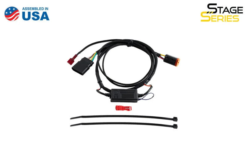 Diode Dynamics Stage Series C1R/C2R 4-pin Single-Output Trailer Wiring Harness - Back View