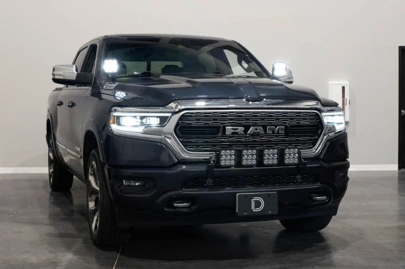 Diode Dynamics Stage Series Ditch Light Kit for 2019-Present Ram C2 - Sport Yellow Combo - Side View