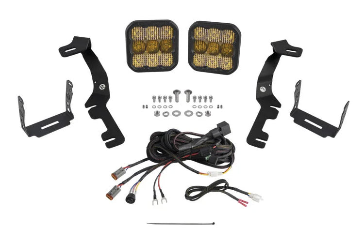 Diode Dynamics Stage Series Ditch Light Kit for 2019-Present Ram SS5 - Sport Yellow Combo - Main Product View