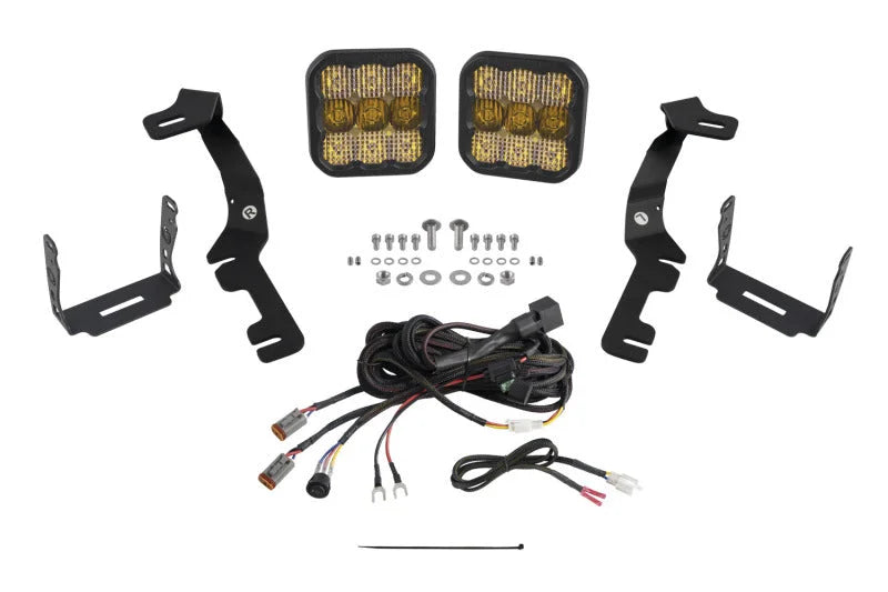 Diode Dynamics Stage Series Ditch Light Kit for 2019-Present Ram SS5 - Yellow Pro Combo - Main Product View