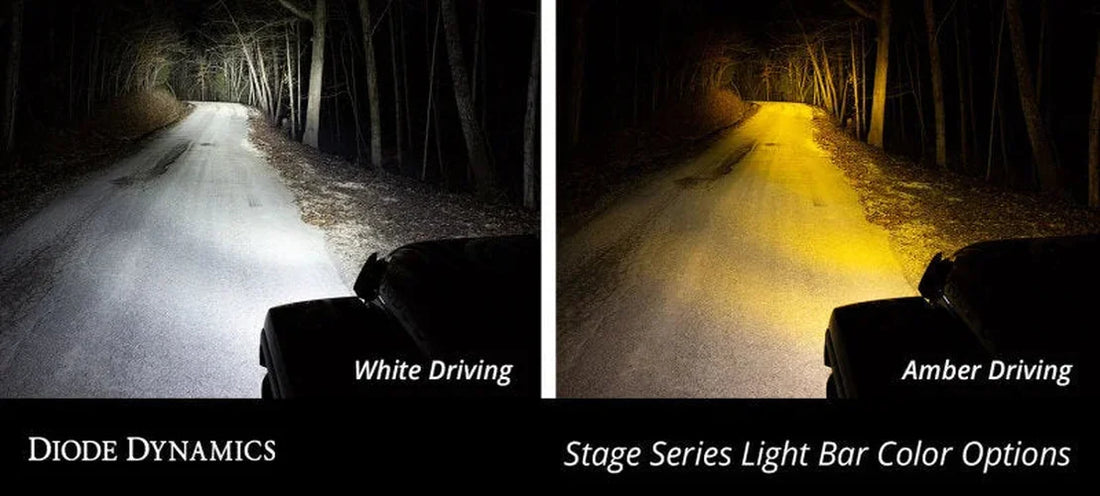 Diode Dynamics Raptor 2017 Stage Series Fog Kit 12 - White Driving - Side View