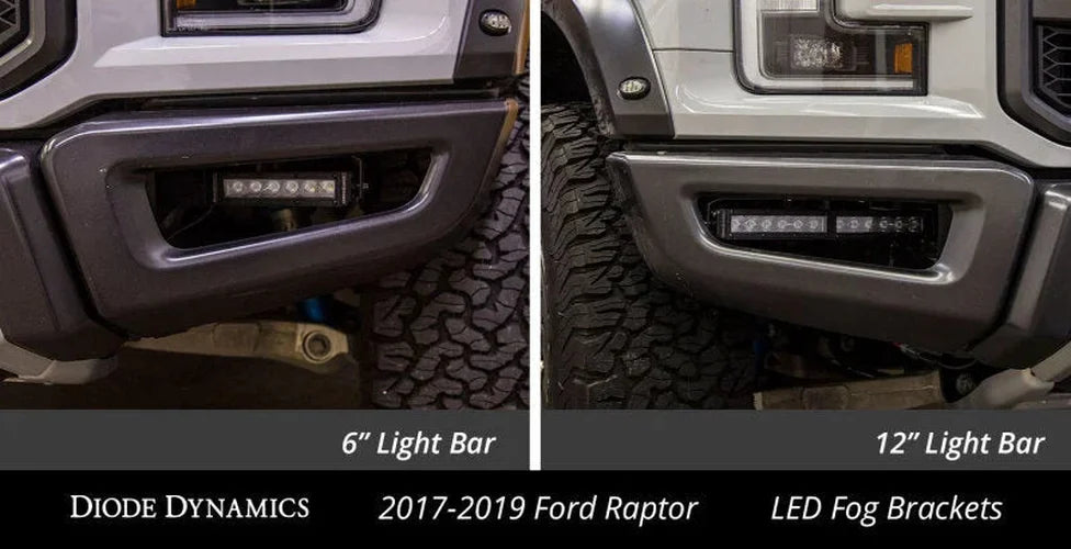 Diode Dynamics Raptor 2017 Stage Series Fog Kit 12 - White Driving - Additional View 5