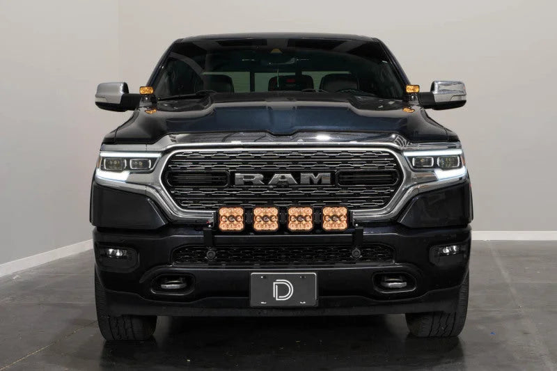 Diode Dynamics Stage Series Grille Bracket Kit for 2019-Present Ram - Back View