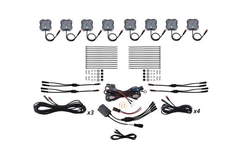 Diode Dynamics Stage Series RGBW LED Rock Light Kit (8-pack) - Main Product View