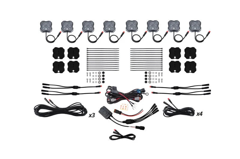 Diode Dynamics Stage Series RGBW LED Rock Light Kit (8-pack) - Main Product View