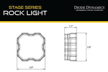 Load image into Gallery viewer, Diode Dynamics Stage Series Rock Light Magnet Mount Adapter Kit (one) - Back View