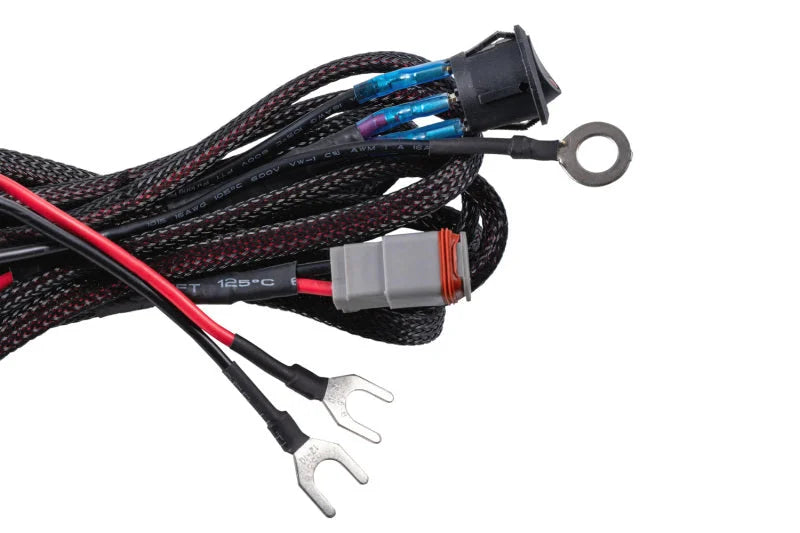 Diode Dynamics Stage Series Rock Light RGBW DT Wiring Harness - Side View