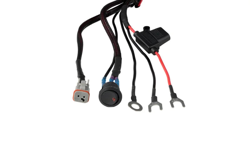 Diode Dynamics Stage Series Rock Light RGBW DT Wiring Harness - Back View