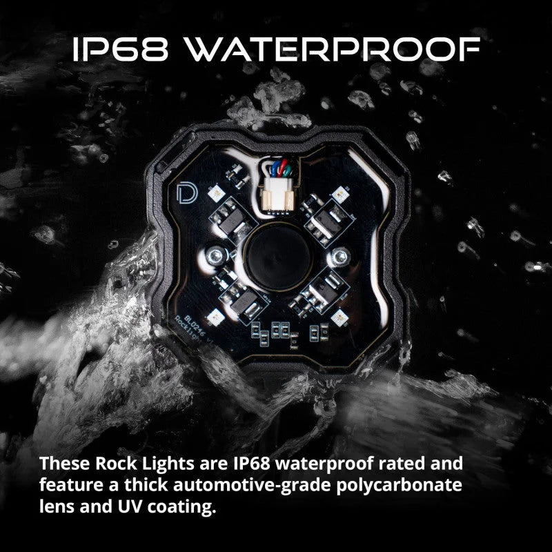 Diode Dynamics Stage Series SXS Rock Light Installer Kit - RGBW M8 w/Controller (8-pack) - Additional View 12