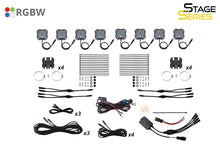 Load image into Gallery viewer, Diode Dynamics Stage Series SXS Rock Light Installer Kit - RGBW M8 w/Controller (8-pack) - Additional View 14
